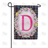 Burst Of Pink Monogram Garden Flag