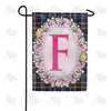 Burst Of Pink Monogram Garden Flag