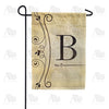 Fancy Scroll Monogram Garden Flag