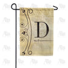 Fancy Scroll Monogram Garden Flag