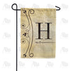 Fancy Scroll Monogram Garden Flag