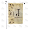 Fancy Scroll Monogram Garden Flag