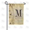 Fancy Scroll Monogram Garden Flag