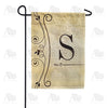 Fancy Scroll Monogram Garden Flag