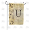 Fancy Scroll Monogram Garden Flag