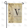 Fancy Scroll Monogram Garden Flag