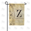 Fancy Scroll Monogram Garden Flag