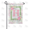 Watercolor Hydrangea Monogram Garden Flag