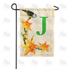 Orange Lilies Monogram Garden Flag