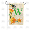 Orange Lilies Monogram Garden Flag