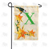 Orange Lilies Monogram Garden Flag