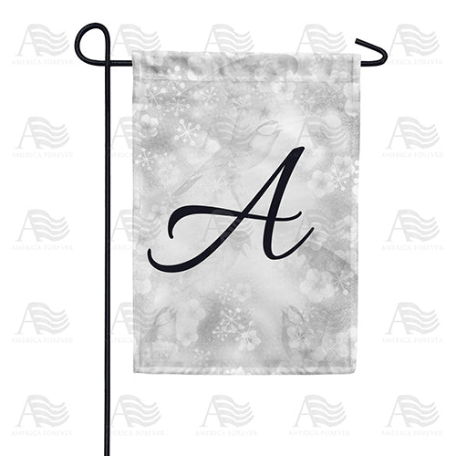 Bird Dreams Monogram Garden Flag