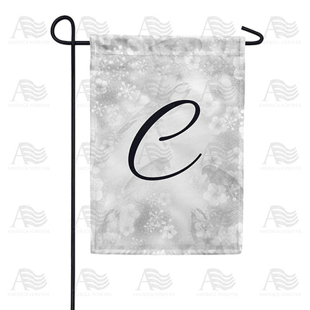 Bird Dreams Monogram Garden Flag