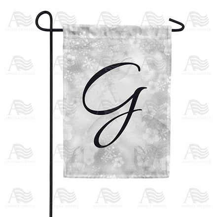 Bird Dreams Monogram Garden Flag