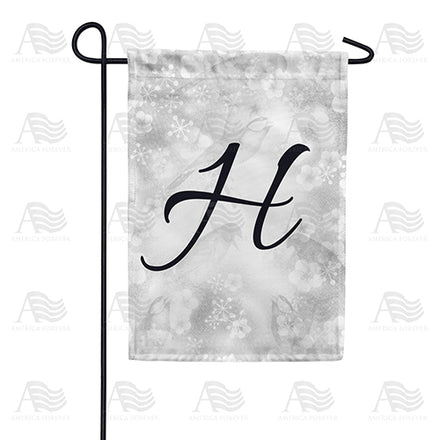 Bird Dreams Monogram Garden Flag