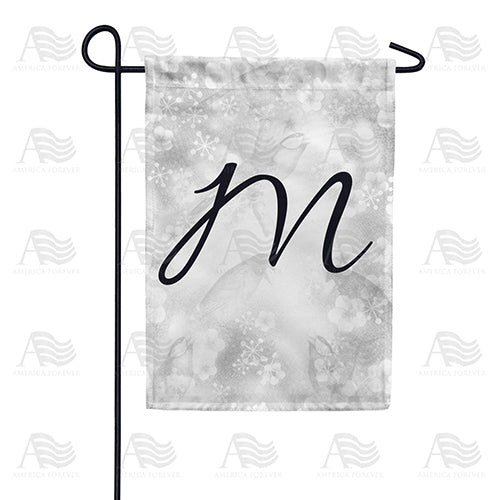 Bird Dreams Monogram Garden Flag