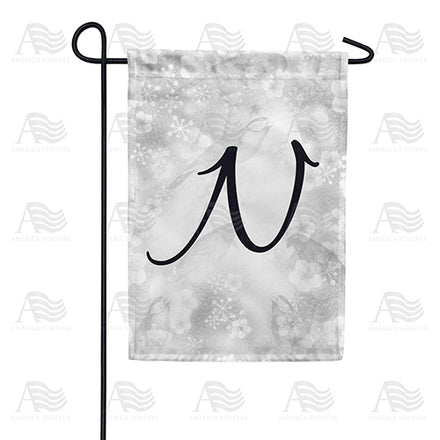 Bird Dreams Monogram Garden Flag