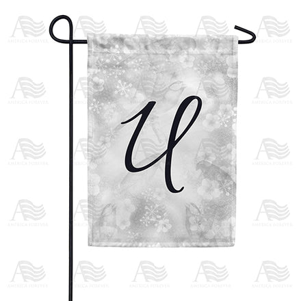 Bird Dreams Monogram Garden Flag