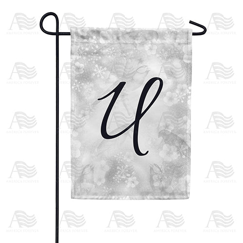 Bird Dreams Monogram Garden Flag