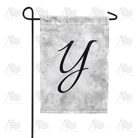 Bird Dreams Monogram Garden Flag