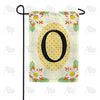 Yellow Gingham Daisies Monogram Garden Flag