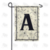 Flower Sketchings Monogram Garden Flag