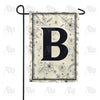 Flower Sketchings Monogram Garden Flag