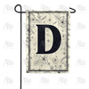 Flower Sketchings Monogram Garden Flag