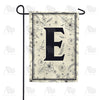 Flower Sketchings Monogram Garden Flag