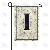 Flower Sketchings Monogram Garden Flag