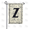 Flower Sketchings Monogram Garden Flag