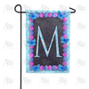 Blue And Purple Hydrangea Monogram Garden Flag