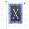 Blue And Purple Hydrangea Monogram Garden Flag