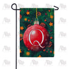 Christmas Ball Monogram Garden Flag