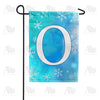 Snowflakes Monogram Garden Flag