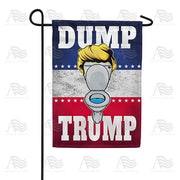 Dump Trump Cartoon Garden Flag