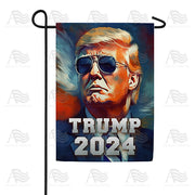 Trump 2024 Flag with Shades Garden Flag