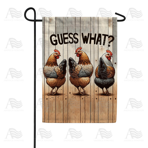 Chicken Butt Fun Garden Flag