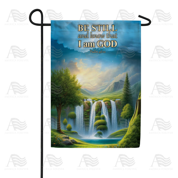 Be Still God Garden Flag