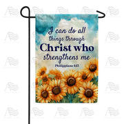 Christ Strengthens Garden Flag