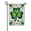 Emerald Elegance Shamrock Garden Flag