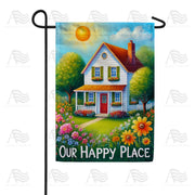 America Forever Our Happy Place Garden Flag