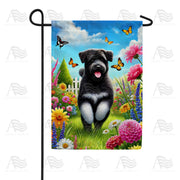 Playful Dog Garden Flag