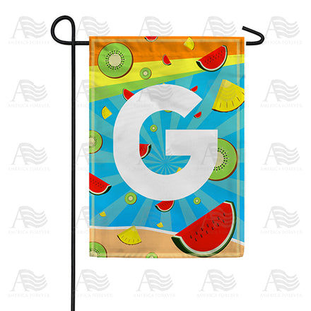 summer-time-fruits-monogram-garden-flag