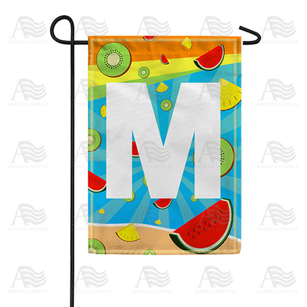 summer-time-fruits-monogram-garden-flag