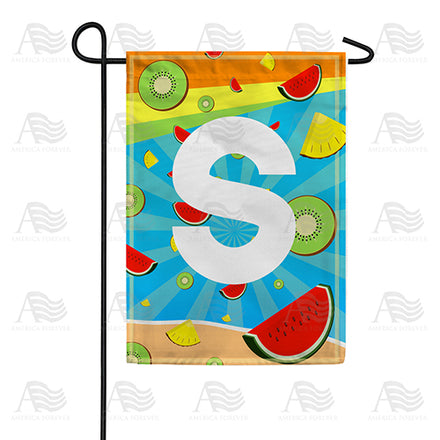 summer-time-fruits-monogram-garden-flag