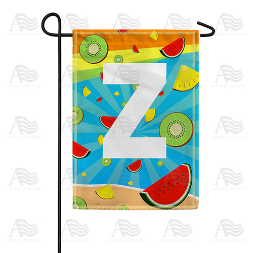 summer-time-fruits-monogram-garden-flag