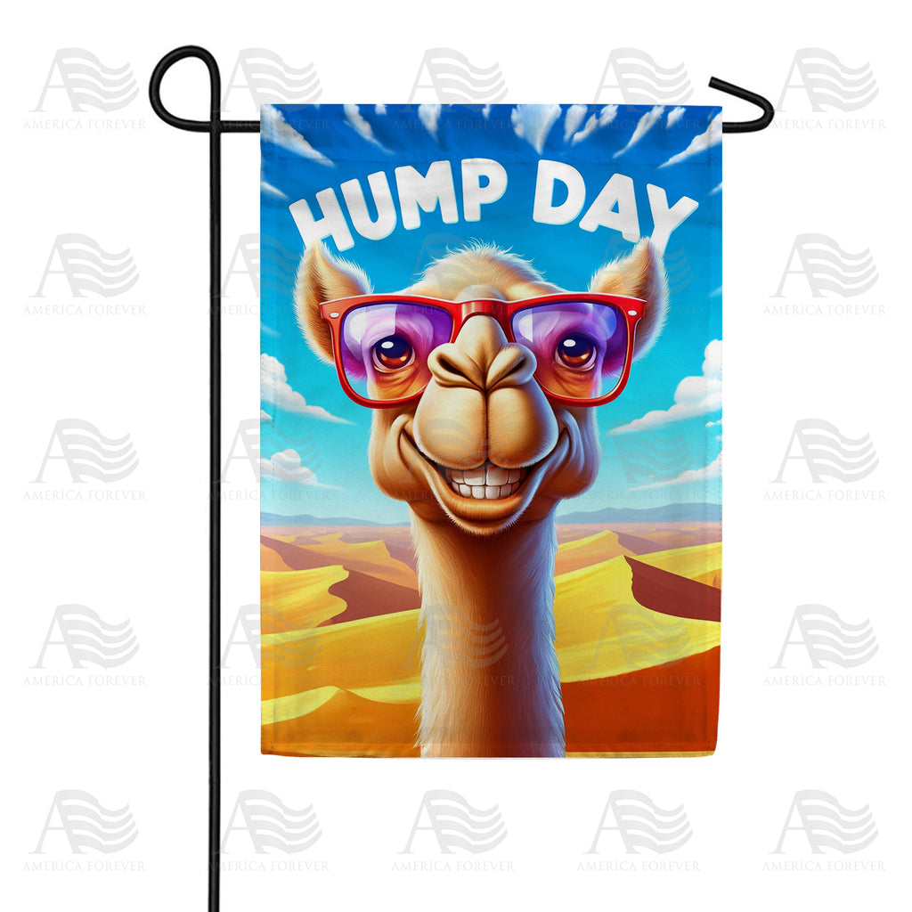 Funny Hump Day Camel Garden Flag