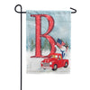 Happy Holidays America Monogram Garden Flag