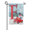 Happy Holidays America Monogram Garden Flag